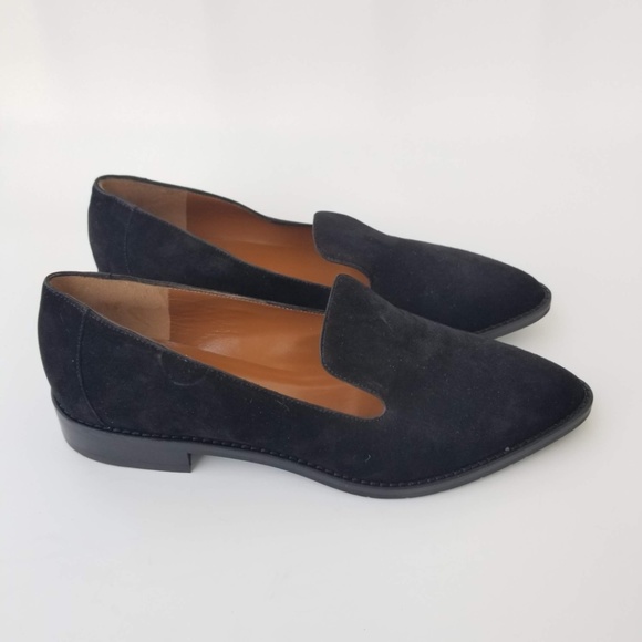 Aquatalia Golda Black Suede Loafer Sz 8.5 - Picture 4 of 8